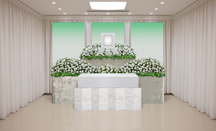 ユー花園生花祭壇のCGイメージcla_152
